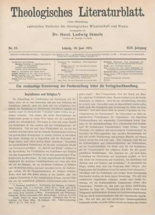 177-181 Sozialismus und Religion