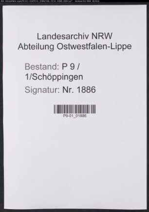 Sterberegister Standesamt Schöppingen