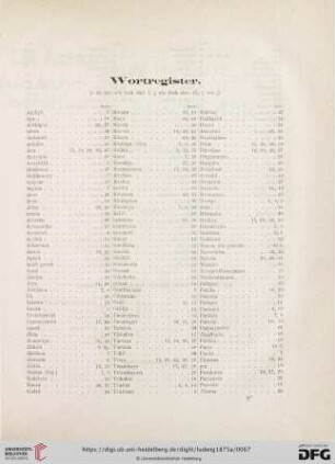 Wortregister