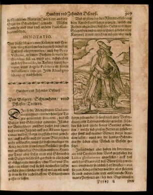 Hundert und Zehender Discurß. Von Balgern/ Schnarchern/ unnd Pflaster-Trettern.