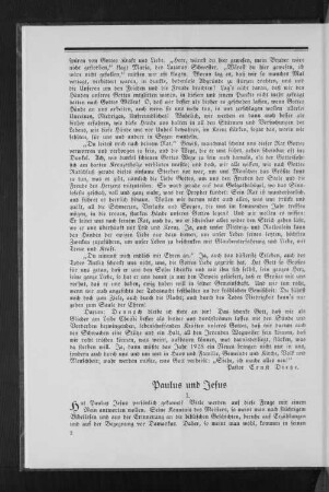 Paulus und Jesus