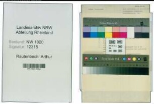 Entnazifizierung Arthur Rautenbach , geb. 13.07.1889 (Kaufmann)
