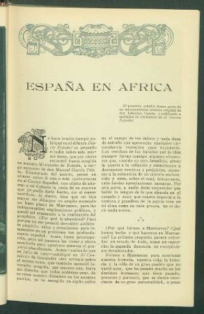 España en África