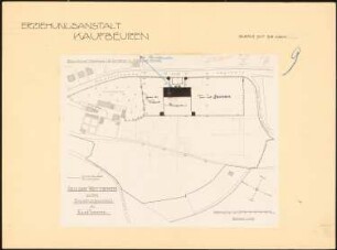 Erziehungsanstalt, Kaufbeuren: Lageplan 1:1000