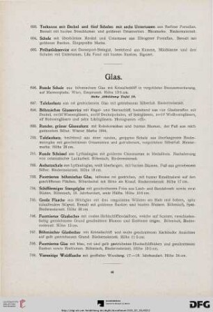 Glas (Nr. 696-709)