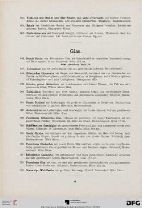 Glas (Nr. 696-709)