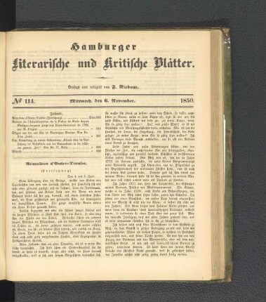No. 114. 6. November 1850