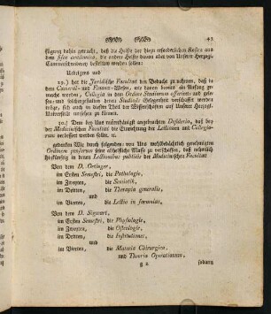 29. "in dem Cameral- und Finanz-Wesen [...] Collegia [...] gelesen [sollten]"