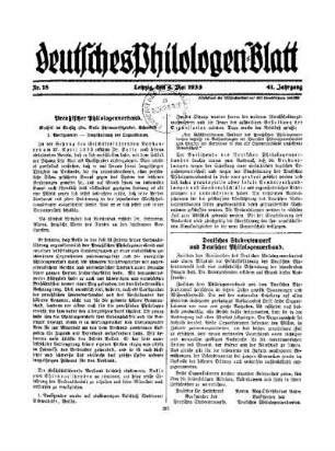 Preußischer Philologenverband : Deutsches Studentenwerk und Deutscher Philologenverband