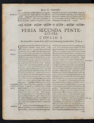 Feria Secunda Pentecostes