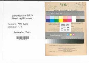 Entnazifizierung Erich Letmathe , geb. 27.07.1904 (Angestellter)