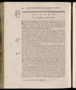 Section IV. De la République de Saint-Marin.