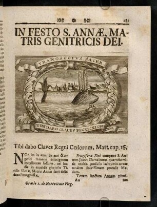 185-194, In Festo S. Annae, Matris Genitricis Dei.
