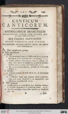 Canticum Canticorum