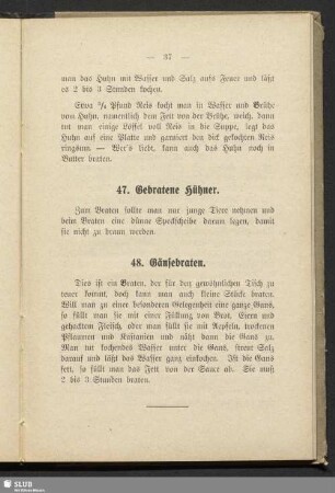 47. Gebratene Hühner
