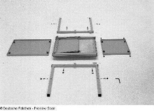 Konstruktionsteile für einen Hocker (1982; VEB "Numerik")