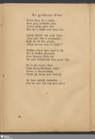 De gescheite Oma