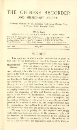 No. 5. May, 1911