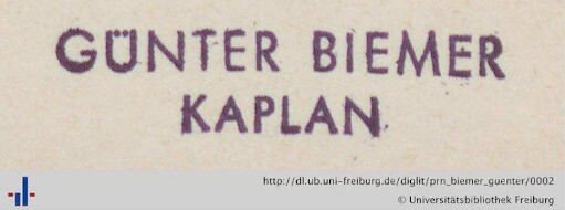 Stempel (Aus: UB Freiburg, NB 9/34).