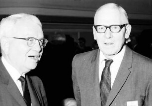 17. Tagung 1967 Chemiker; Eröffnungsfeier: Harold C. Urey, Robert S. Mulliken