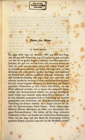 Optische Studien : Fortsetzung der in der "Darstellung der Farbenlehre" enthaltenen