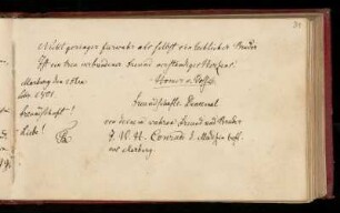 Eintrag (Marburg, 25.02.1801)