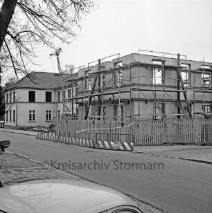 Gebäude der alten Stadtschule: Königstraße: Umbaumaßnahmen: Außenansicht der Nordfassade