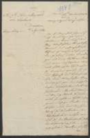 Brief von Regensburgische Botanische Gesellschaft an Friedrich August (II., Sachsen, König)