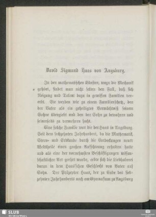 David Sigmund Haas von Augsburg