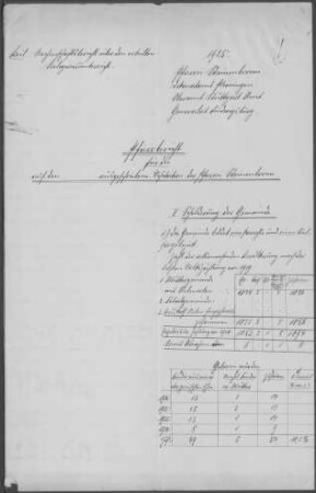 Steinenbronn: Pfarrbericht 1925