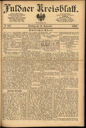 Ausgabe vom Dienstag, den 12. September 1893.