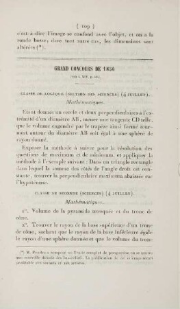 Grand concours de 1856.