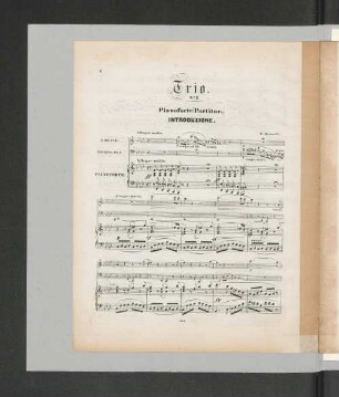 Trio. Pianoforte (Partitur.)