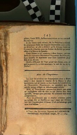 Précis Des Seances Des 5 & 6 Août 1789