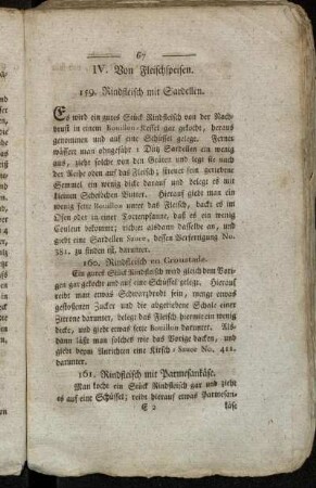 IV. Von Fleischspeisen
