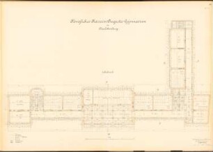 Kaiserin-Augusta-Gymnasium, Berlin-Charlottenburg: Grundriss 1.OG 1:100