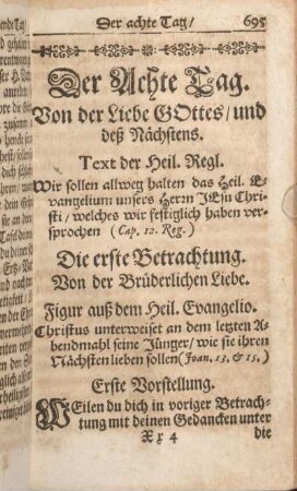 Der Achte Tag. Von der Liebe Gottes, und des Nächstens.