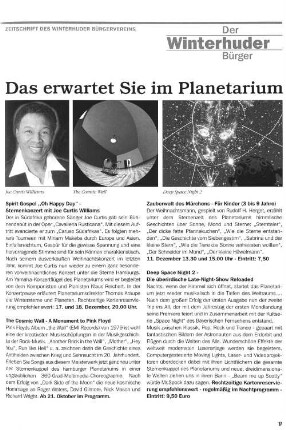 Das erwartet Sie im Planetarium