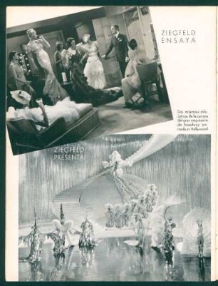 Ziegfeld ensaya, Ziegfeld presenta