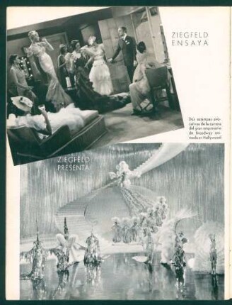 Ziegfeld ensaya, Ziegfeld presenta