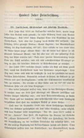 375-392 Hundert Jahre Polarforschung : Schluß