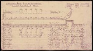 Königliches Residenzschloss Posen, Posen: Versetzplan Turm NW-Ecke 2.OG Westseite 1:20