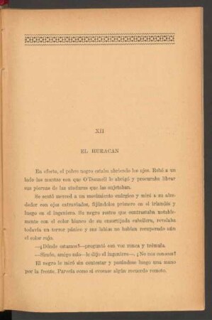 XII - El huracán