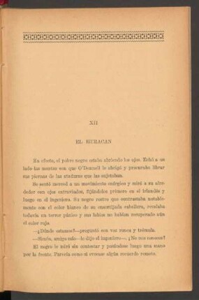 XII - El huracán
