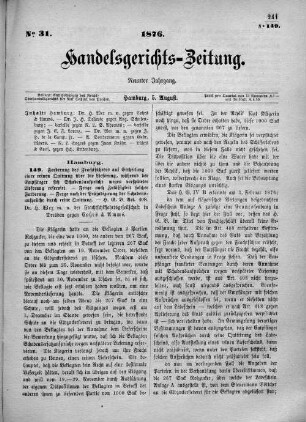 No. 31. 5. August 1876