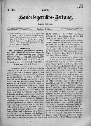 No. 31. 5. August 1876