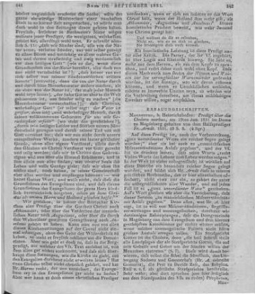 Arndt, F.: Predigt über die Cholera morbus. Magdeburg: Heinrichshofen 1831