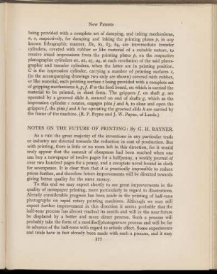 Notes on the future of printing