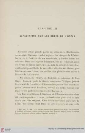 Chapitre III: Expéditions sur les cotes de l'océan