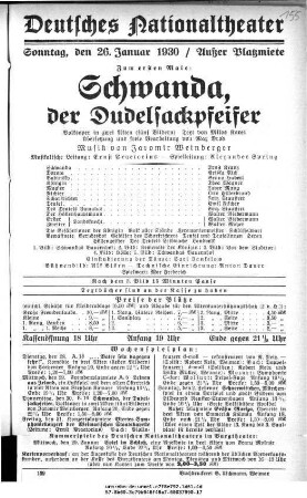 Schwanda, der Dudelsackpfeifer
